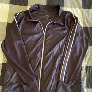 Tangerine jogger jacket size L purple eggplant in color. Worn once.